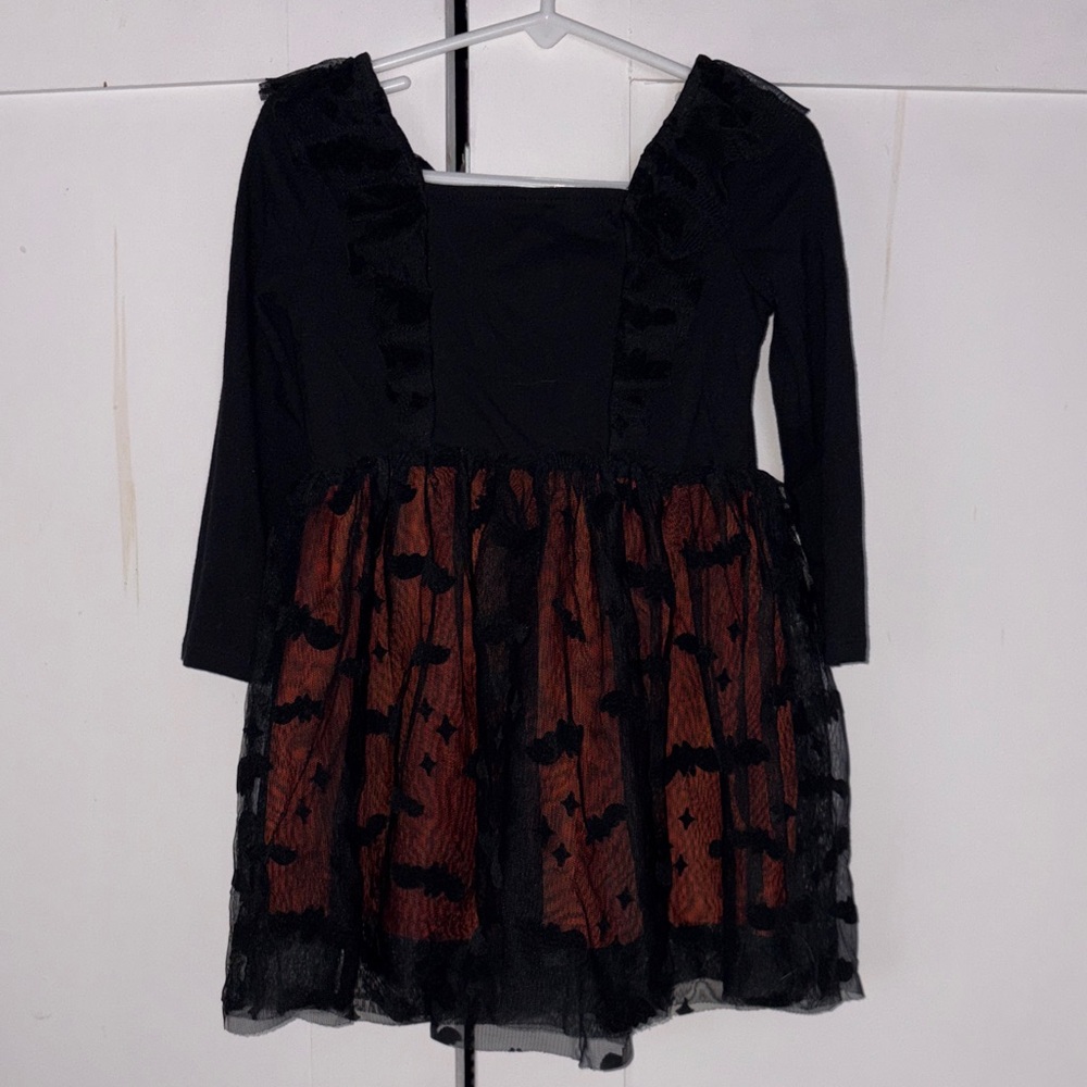 Cat & Jack Black and Orange Bat Costume Dress